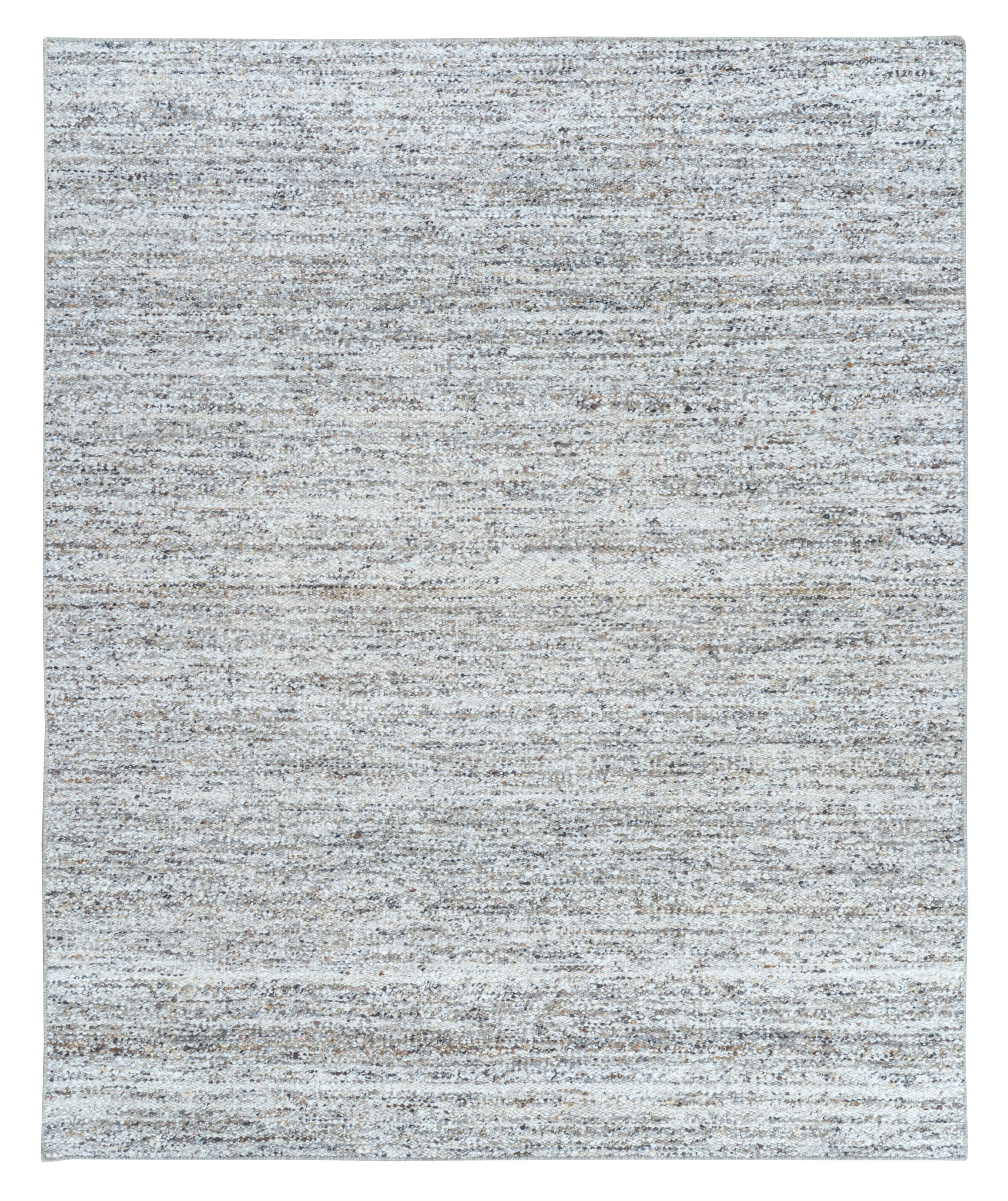 Ivory Linear Pattern Handwoven Area Rug